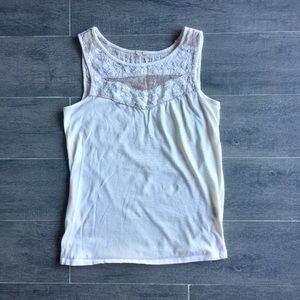 J.Crew lace detail tank top